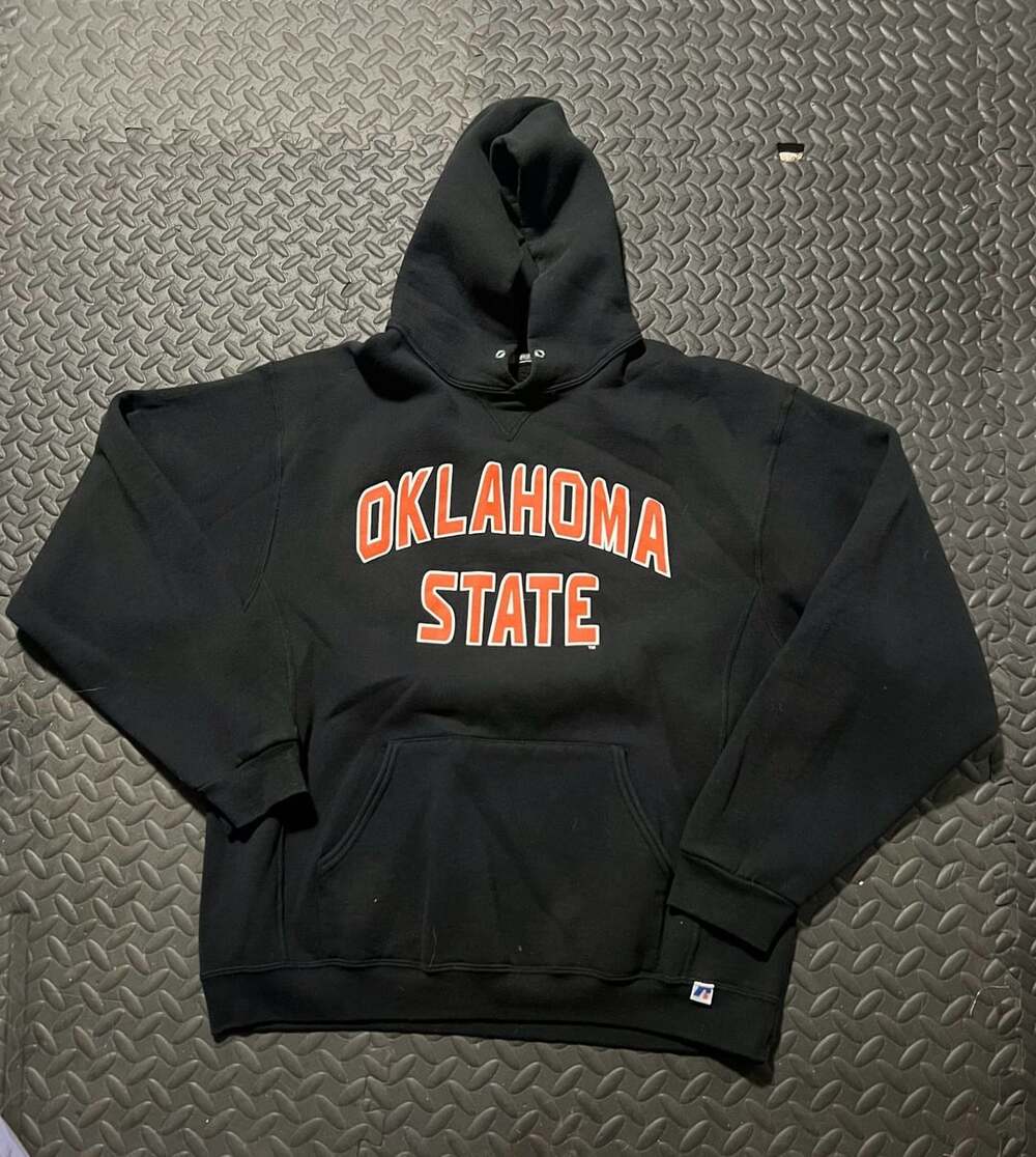 Russell Athletic Oklahoma State Black Hoodie Size L